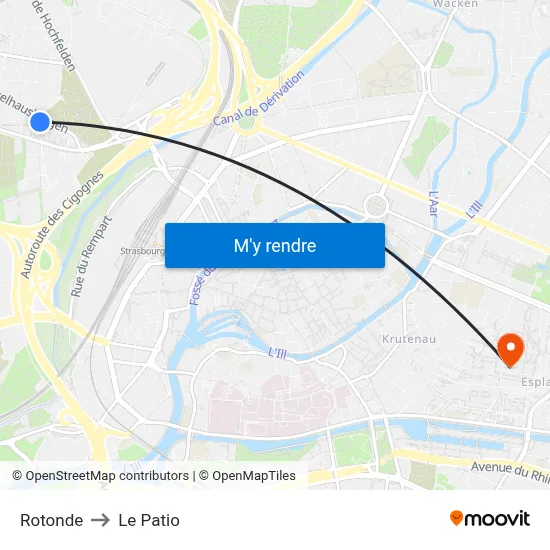 Rotonde to Le Patio map