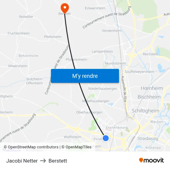Jacobi Netter to Berstett map