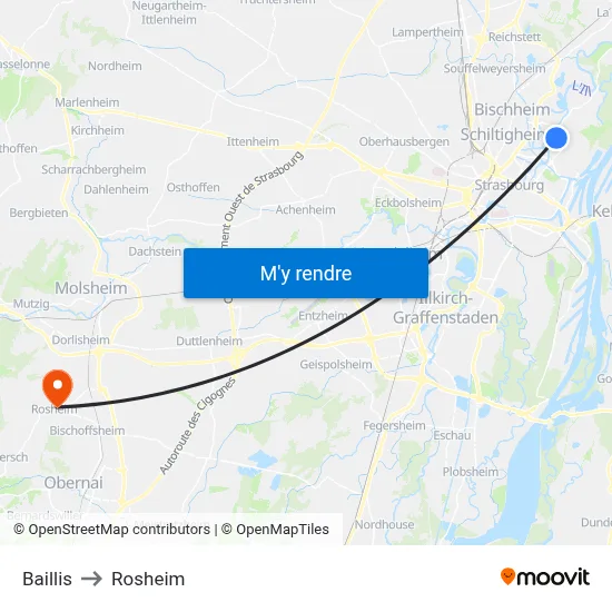 Baillis to Rosheim map