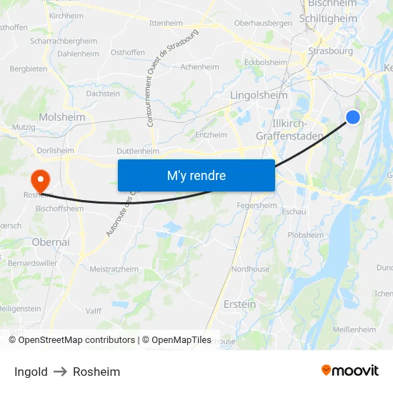 Ingold to Rosheim map