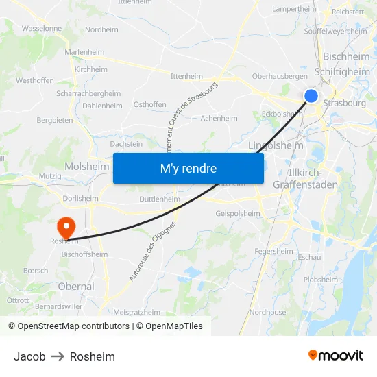 Jacob to Rosheim map