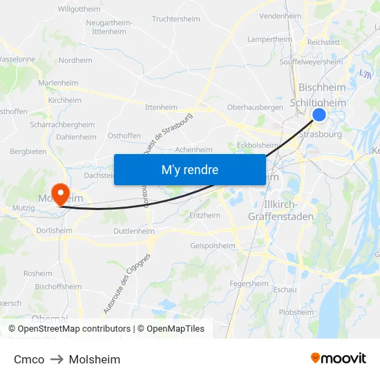 Cmco to Molsheim map
