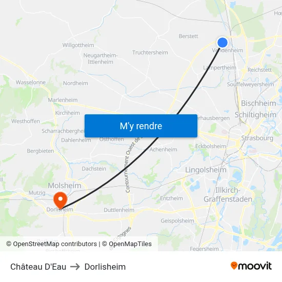 Château D'Eau to Dorlisheim map