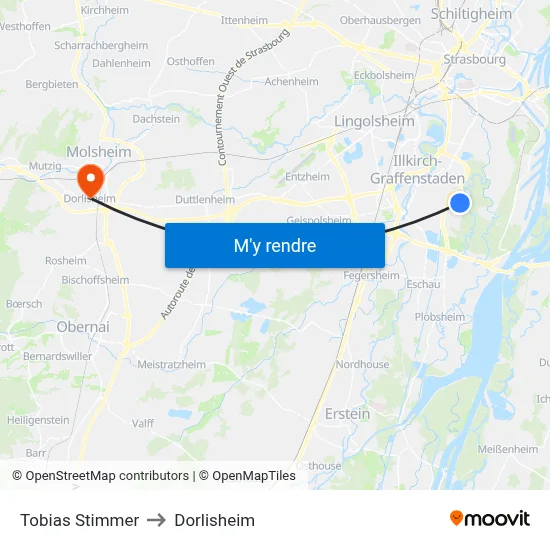 Tobias Stimmer to Dorlisheim map