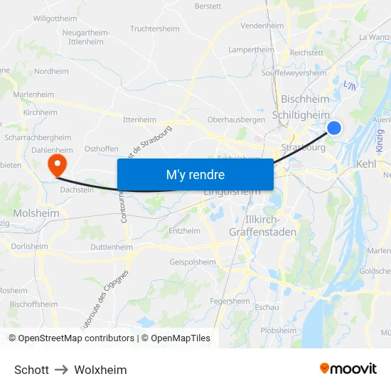 Schott to Wolxheim map