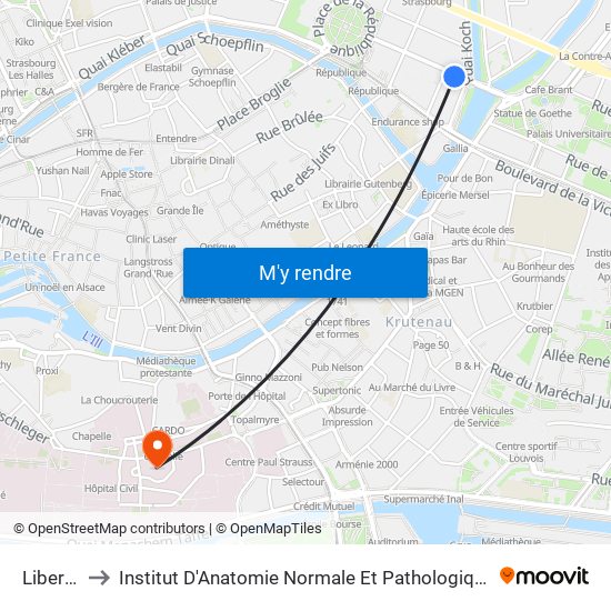 Liberté to Institut D'Anatomie Normale Et Pathologique map