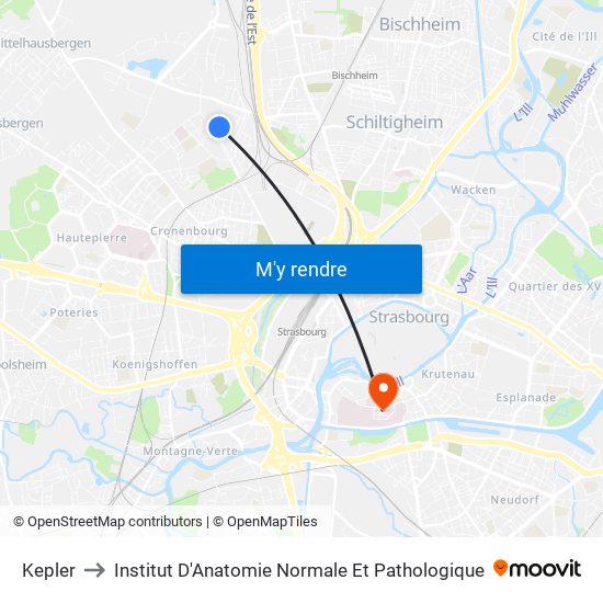 Kepler to Institut D'Anatomie Normale Et Pathologique map