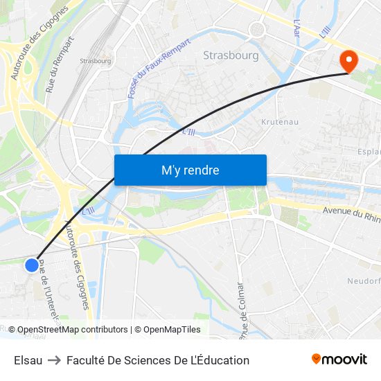 Elsau to Faculté De Sciences De L'Éducation map