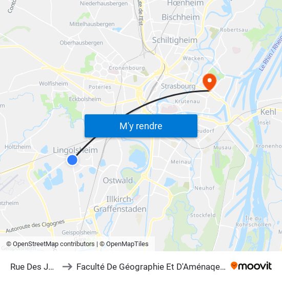 Rue Des Juifs to Faculté De Géographie Et D'Aménaqement map