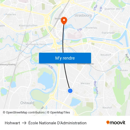 Hohwart to École Nationale D'Administration map