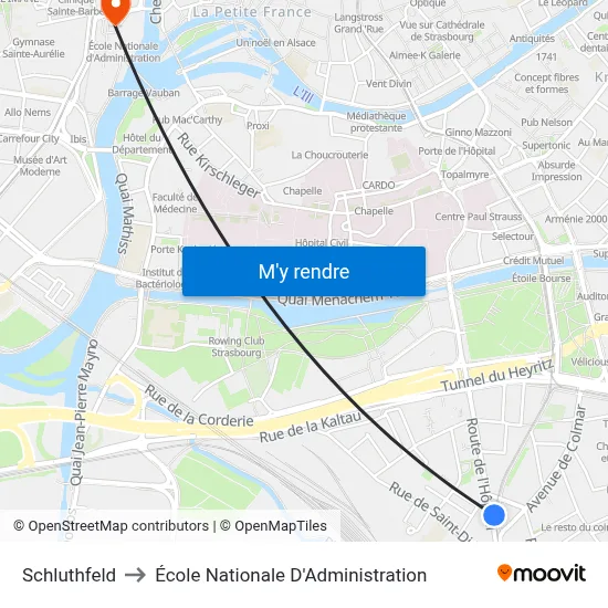 Schluthfeld to École Nationale D'Administration map