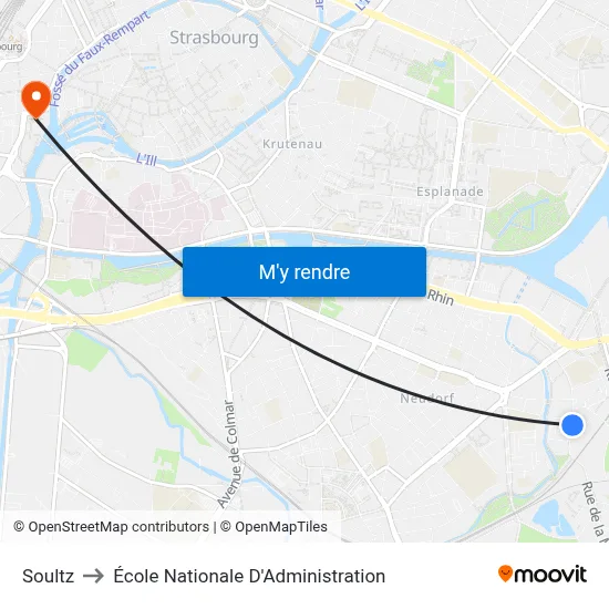 Soultz to École Nationale D'Administration map
