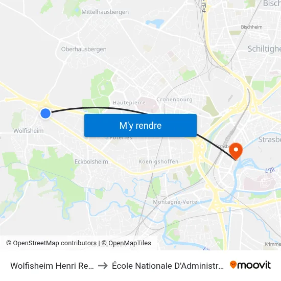Wolfisheim Henri Rendu to École Nationale D'Administration map