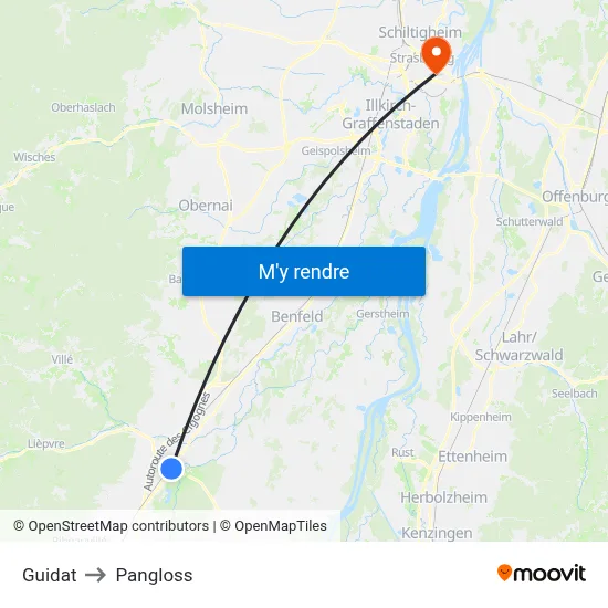 Guidat to Pangloss map