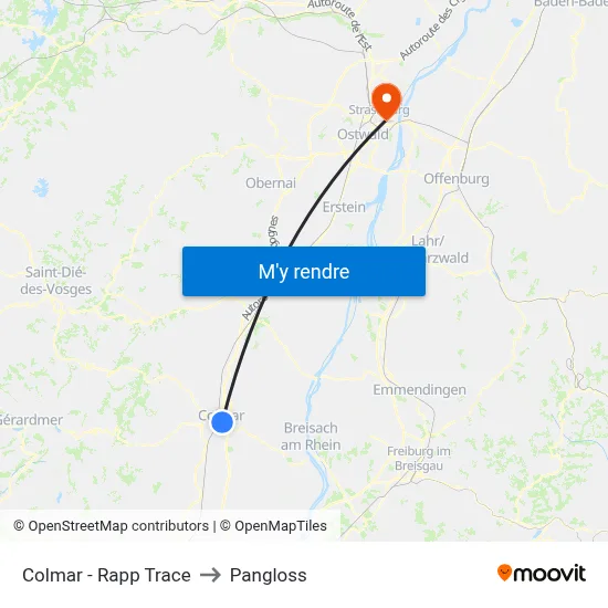 Colmar - Rapp Trace to Pangloss map