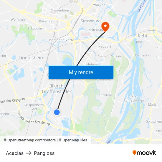 Acacias to Pangloss map