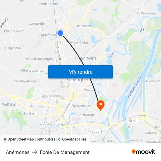 Anémones to École De Management map