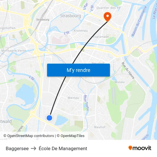 Baggersee to École De Management map