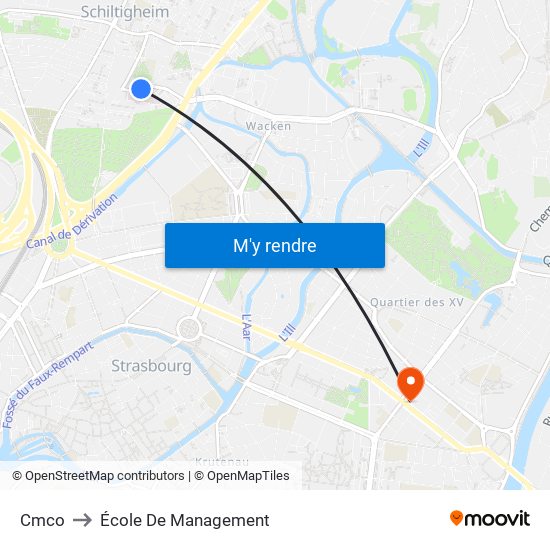 Cmco to École De Management map