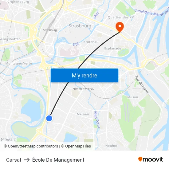 Carsat to École De Management map