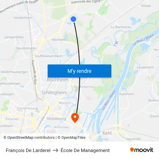 François De Larderel to École De Management map
