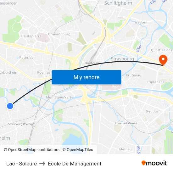 Lac - Soleure to École De Management map
