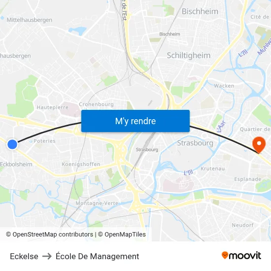 Eckelse to École De Management map