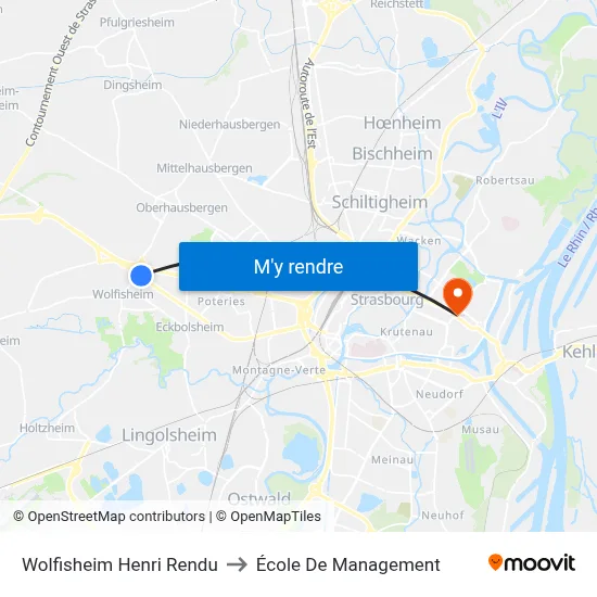 Wolfisheim Henri Rendu to École De Management map