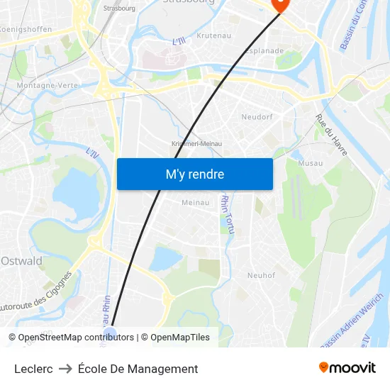 Leclerc to École De Management map