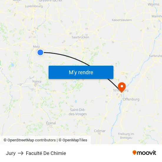 Jury to Faculté De Chimie map