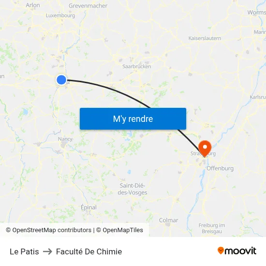 Le Patis to Faculté De Chimie map