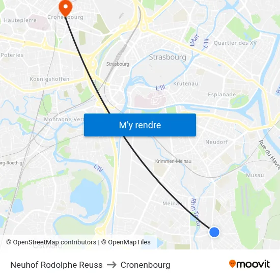 Neuhof Rodolphe Reuss to Cronenbourg map