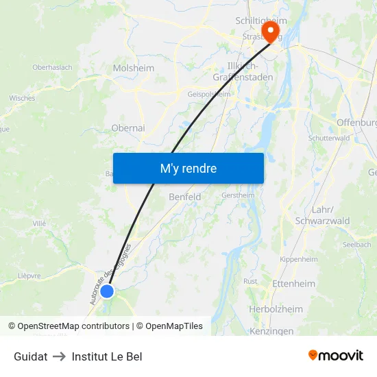 Guidat to Institut Le Bel map