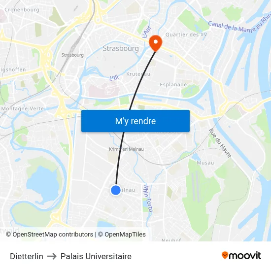Dietterlin to Palais Universitaire map