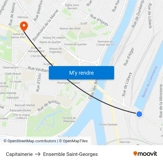 Capitainerie to Ensemble Saint-Georges map