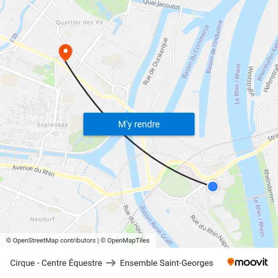 Cirque - Centre Équestre to Ensemble Saint-Georges map
