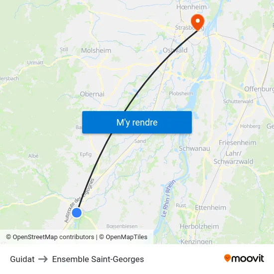 Guidat to Ensemble Saint-Georges map