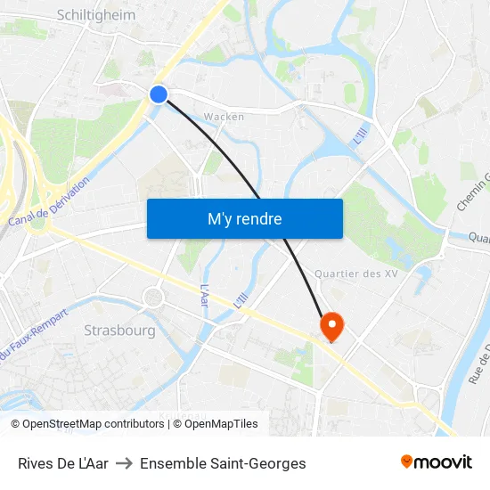 Rives De L'Aar to Ensemble Saint-Georges map