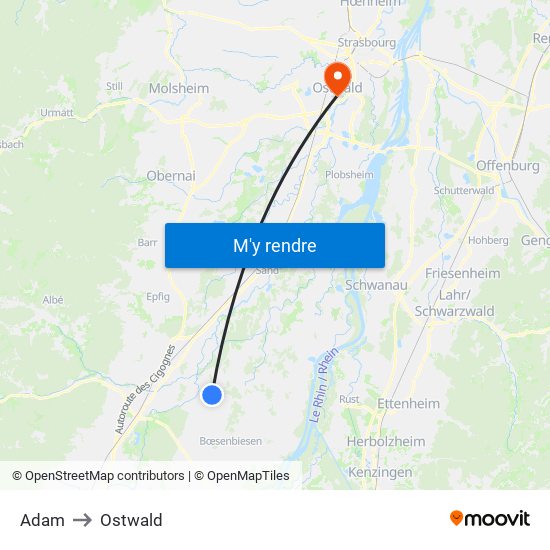 Adam to Ostwald map