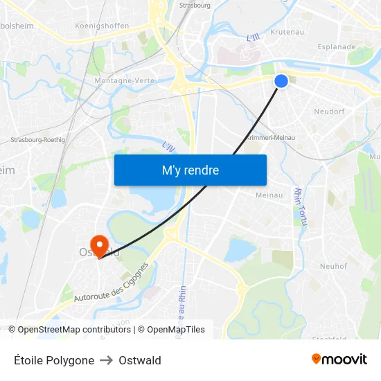 Étoile Polygone to Ostwald map