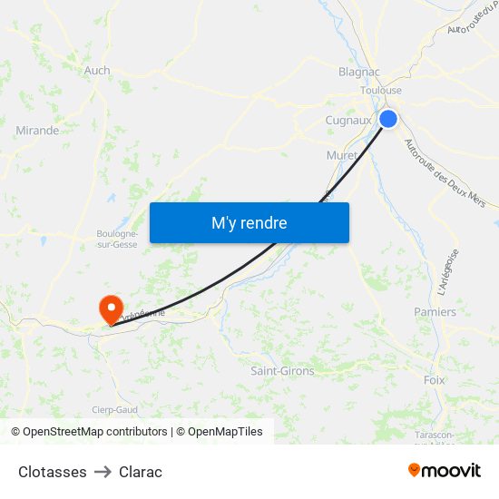 Clotasses to Clarac map