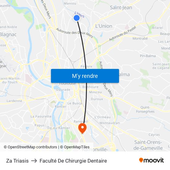 Za Triasis to Faculté De Chirurgie Dentaire map
