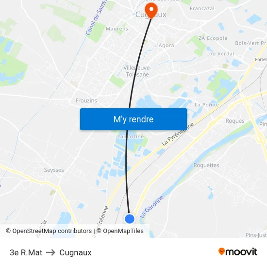 3e R.Mat to Cugnaux map