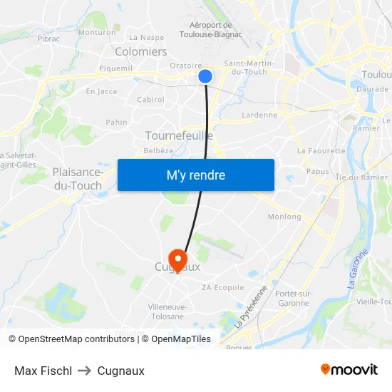 Max Fischl to Cugnaux map