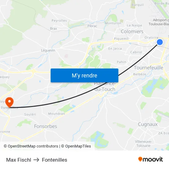 Max Fischl to Fontenilles map