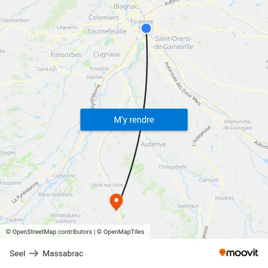 Seel to Massabrac map