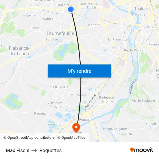 Max Fischl to Roquettes map