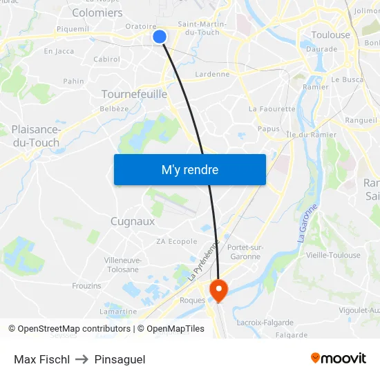 Max Fischl to Pinsaguel map