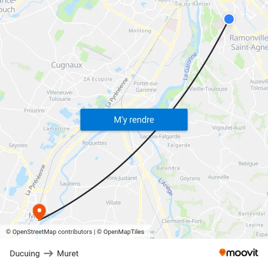Ducuing to Muret map