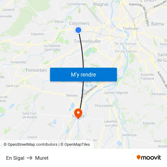 En Sigal to Muret map